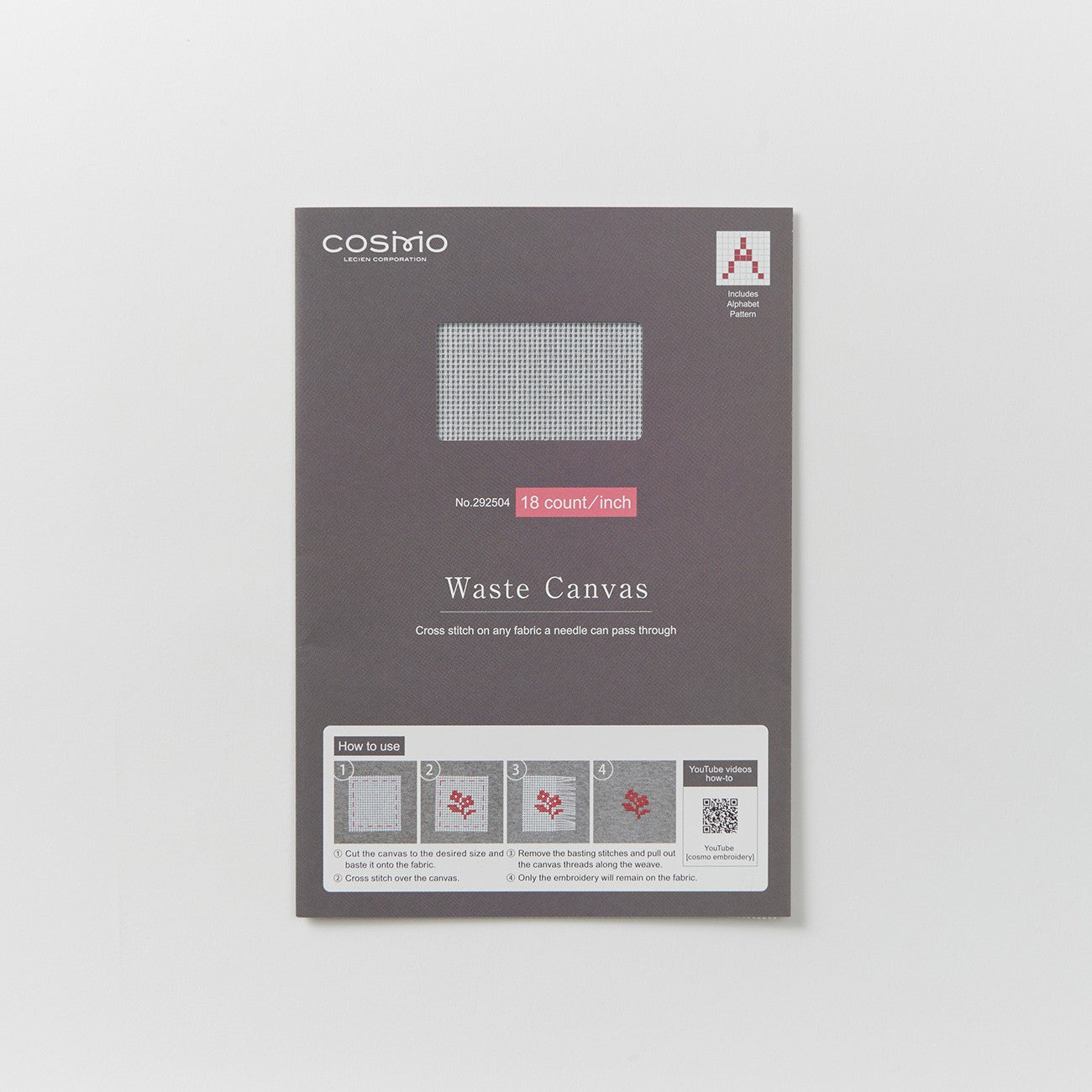 Cross Stitch Waste Canvas 18 count 9.84in x 7.09in