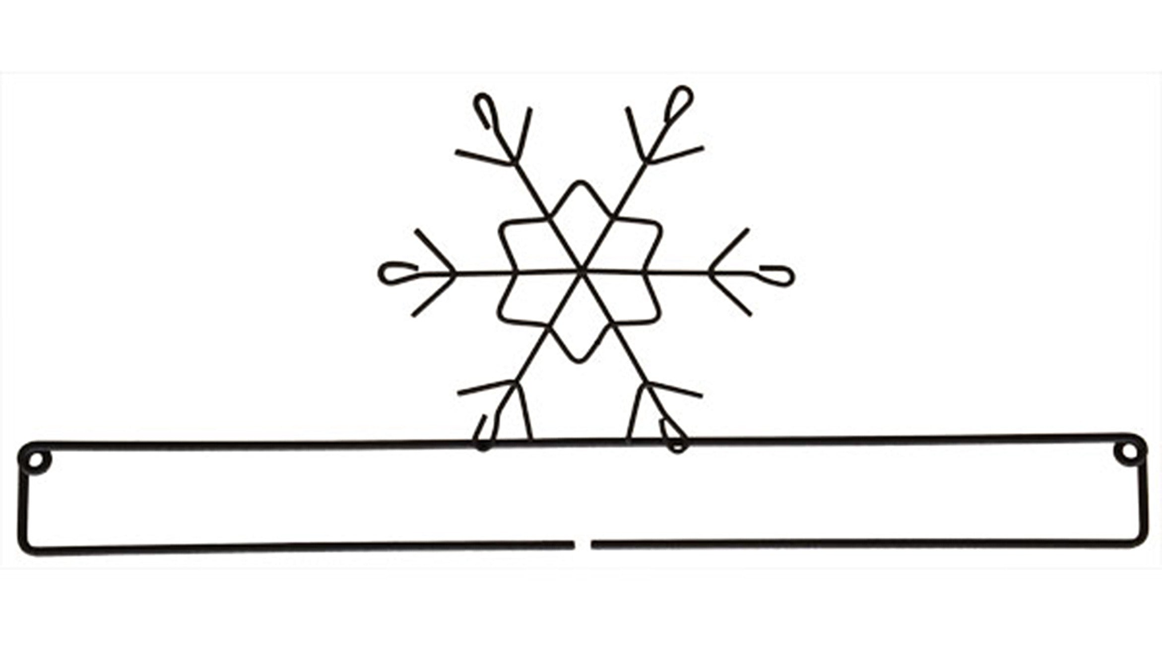 12in Snowflake Screw Split Bottom Gray