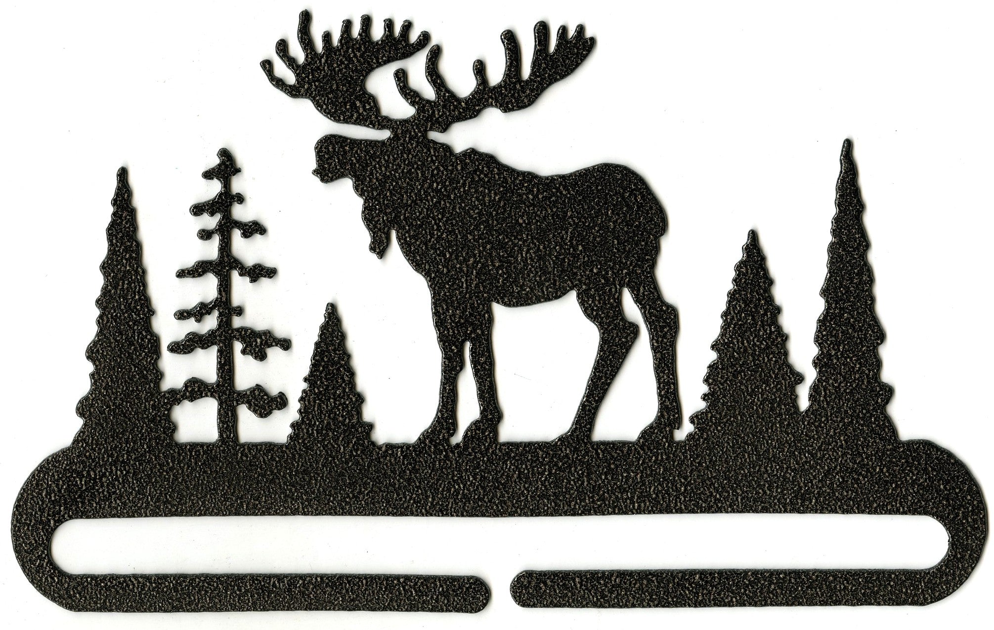 6in Split Bottom Holder Alaska Moose Charcoal