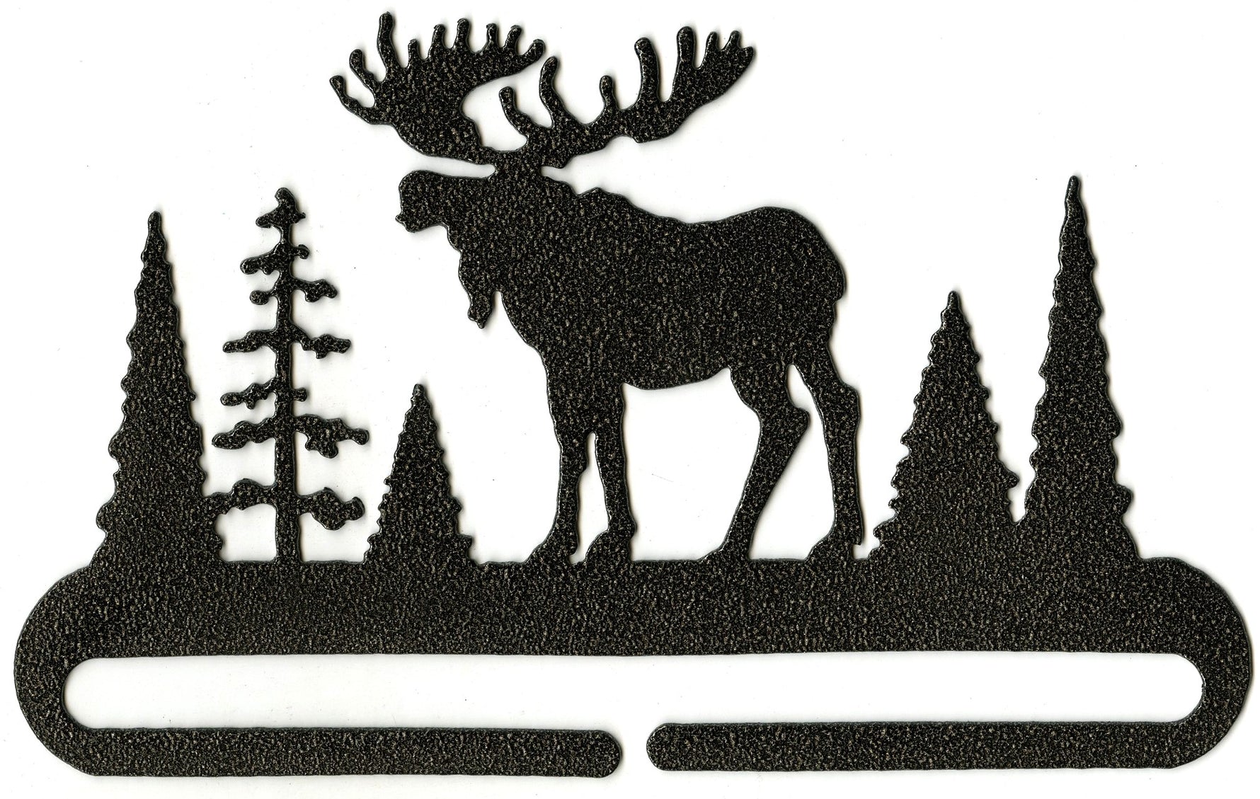 6in Split Bottom Holder Alaska Moose Charcoal