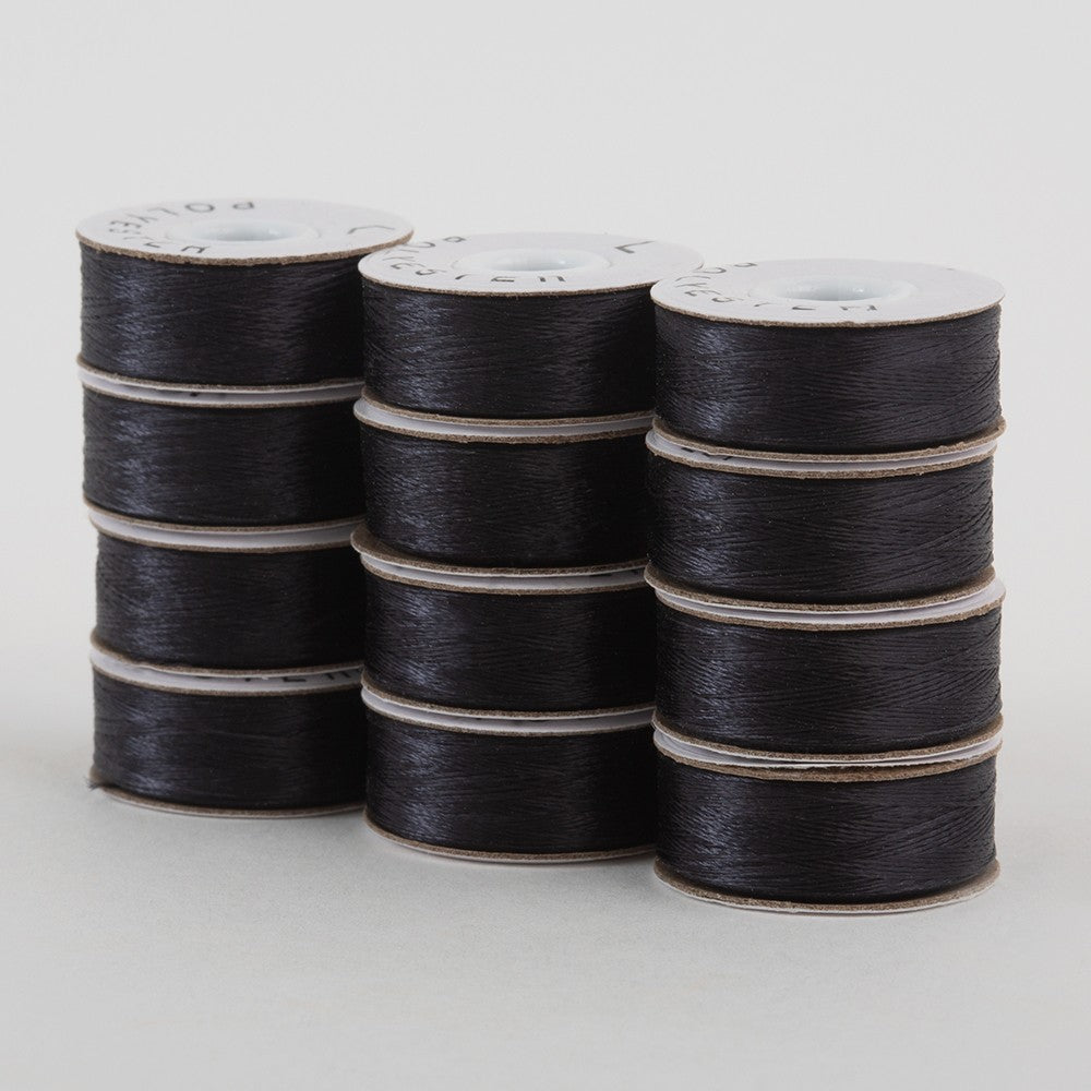 SuperBobs Polyester Bobbin 12pk L-Style Dark Gray