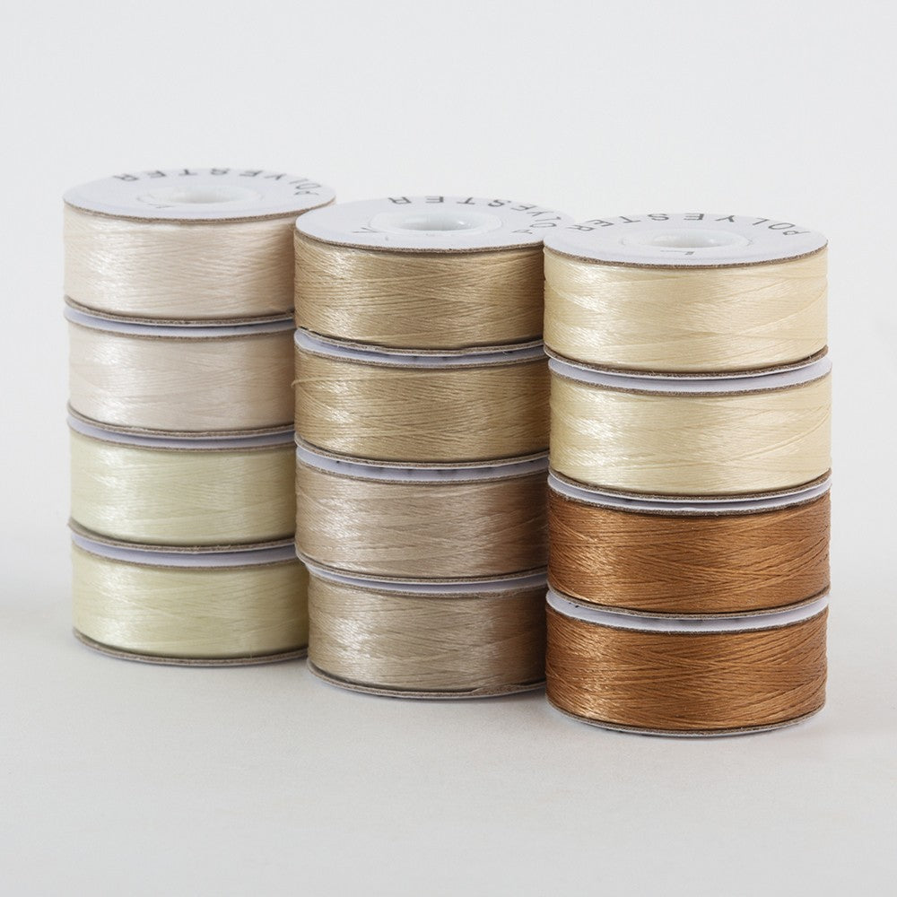 SuperBobs Polyester Bobbin 72pk L-Style Neutral