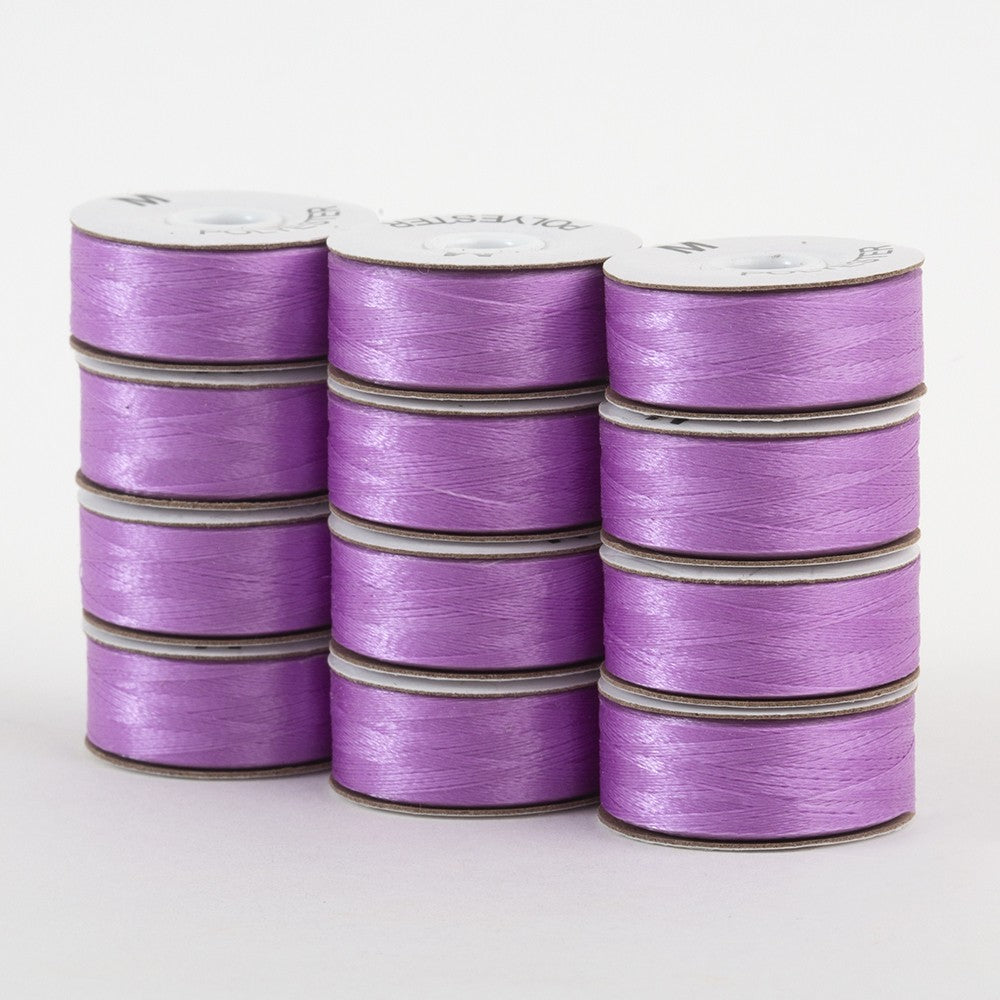 SuperBobs Polyester Bobbin 12pk M-Style Light Purple
