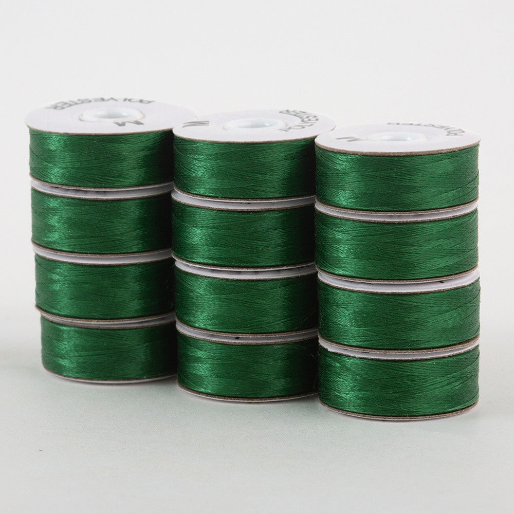SuperBobs Polyester Bobbin 12pk M-Style Green