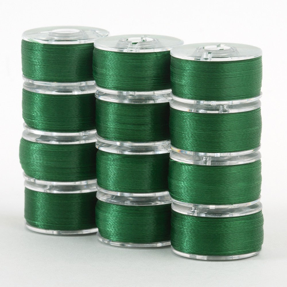 SuperBobs Polyester Bobbin 12pk Class 15 Green