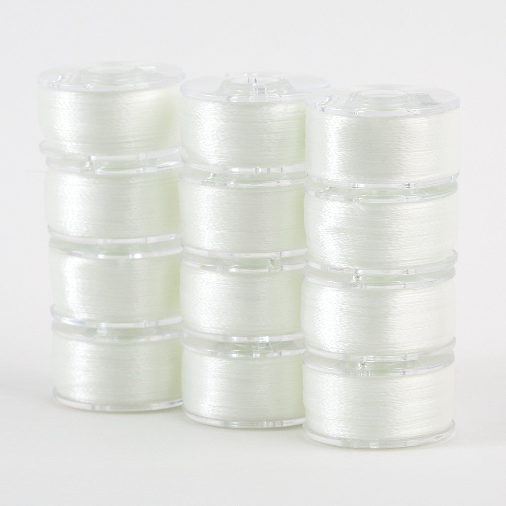 SuperBobs Polyester Bobbin 12pk Class 15 Natural White