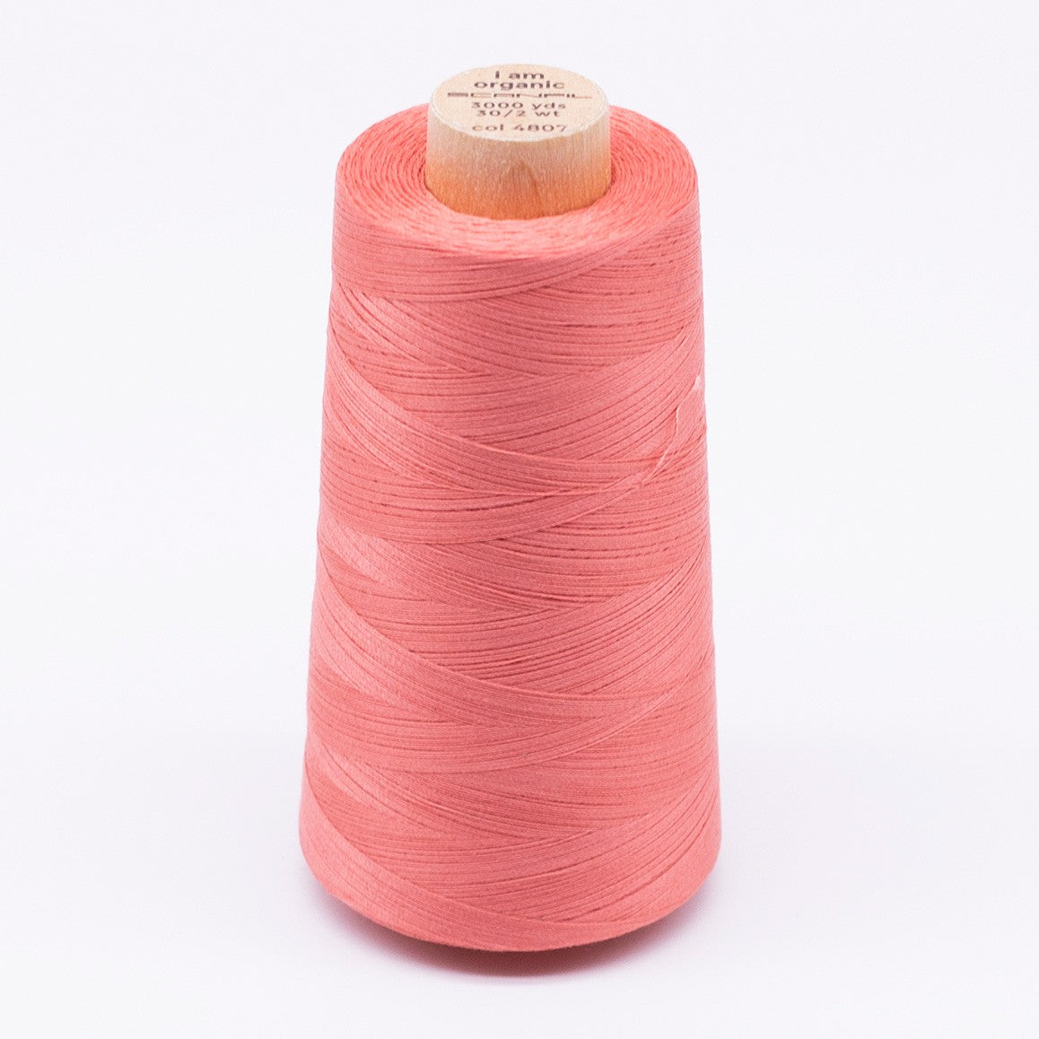 Scanfil Organic Cotton Thread 30wt Solid 3,000yd Burnt Coral
