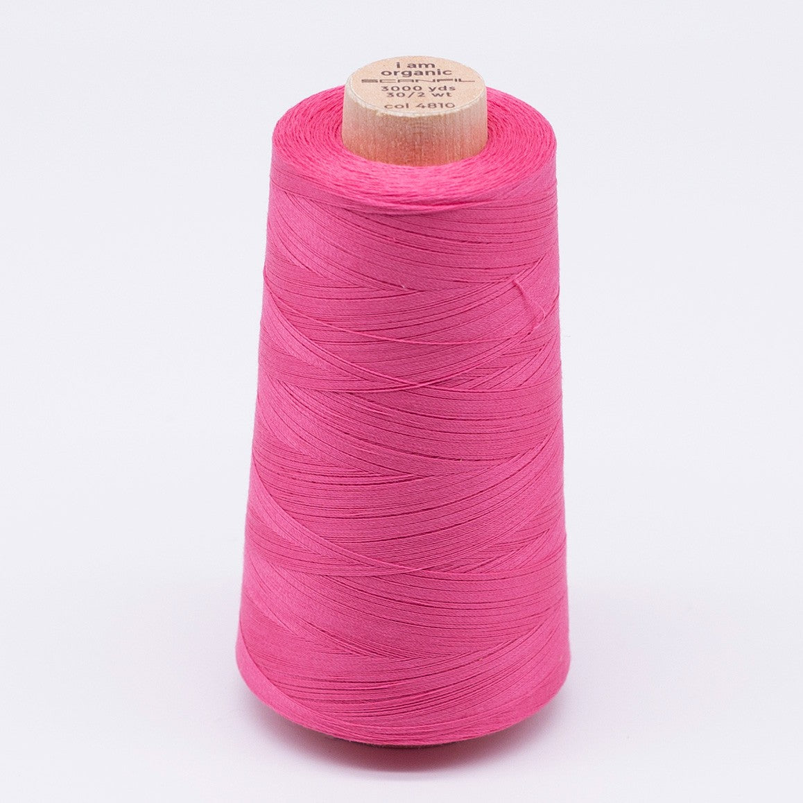 Scanfil Organic Cotton Thread 30wt Solid 3,000yd Pink Lemonade