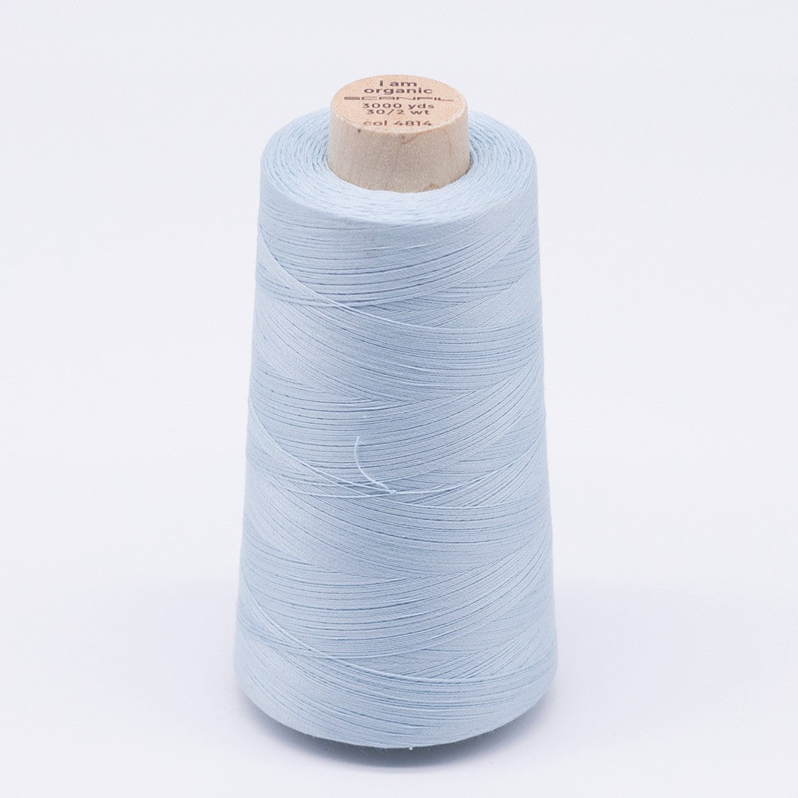 Scanfil Organic Cotton Thread 30wt Solid 3,000yd Winter Sky