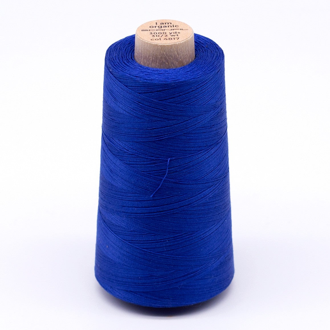Scanfil Organic Cotton Thread 30wt Solid 3,000yd Nautical Blue