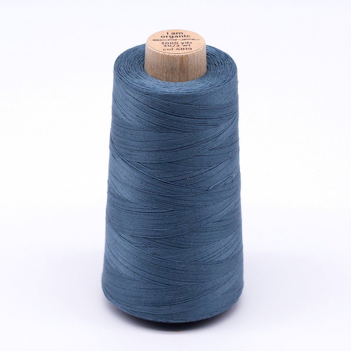 Scanfil Organic Cotton Thread 30wt Solid 3,000yd Aegean Blue