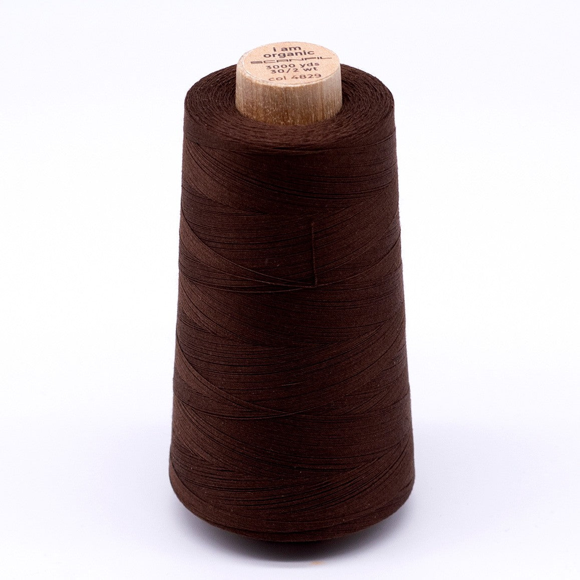 Scanfil Organic Cotton Thread 30wt Solid 3,000yd Cocoa Brown