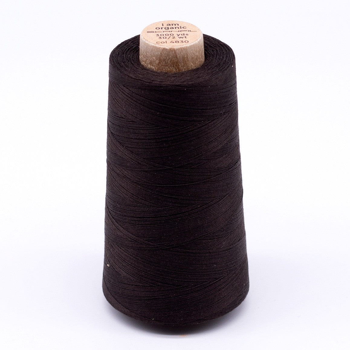 Scanfil Organic Cotton Thread 30wt Solid 3,000yd Licorice