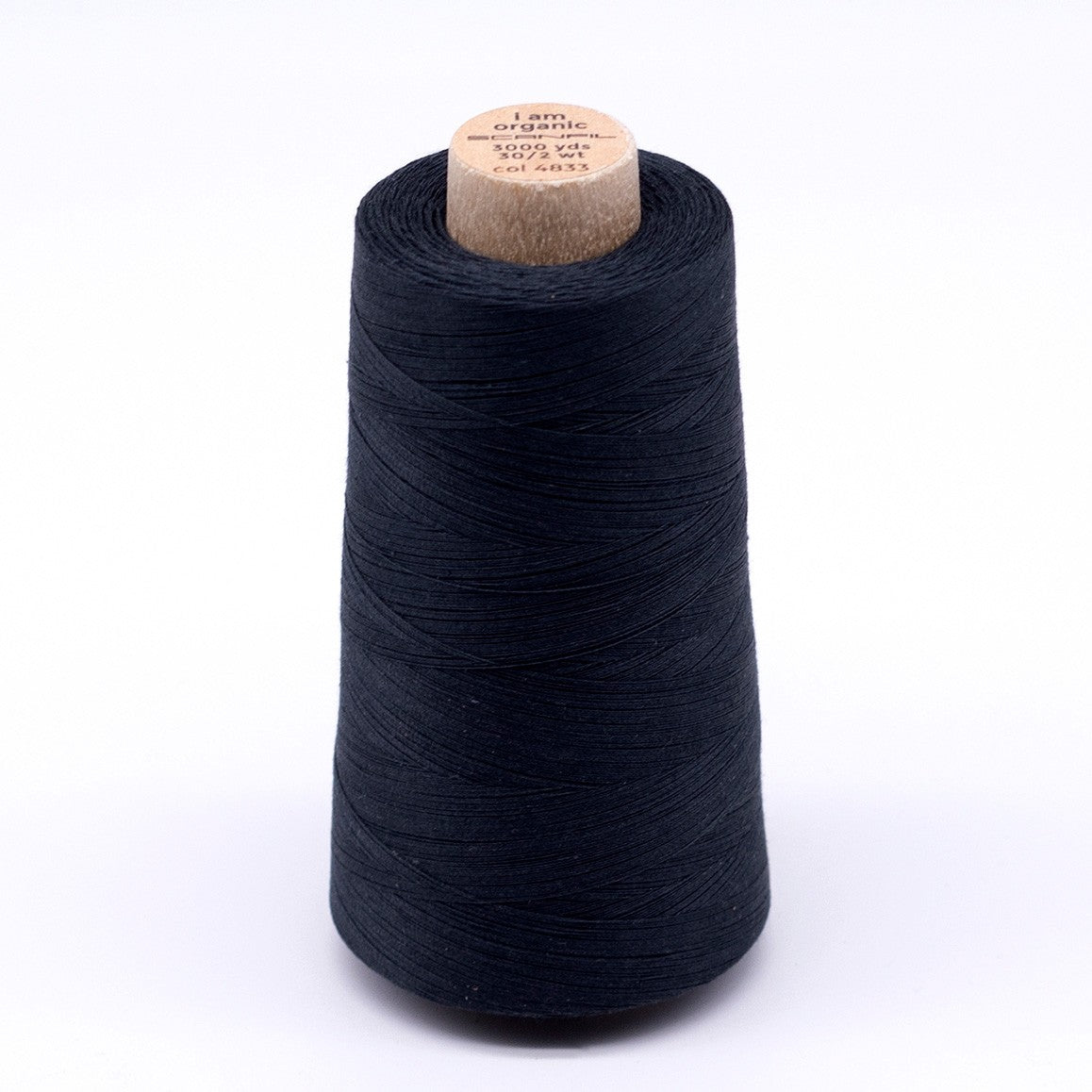 Scanfil Organic Cotton Thread 30wt Solid 3,000yd Vulcanic Ash