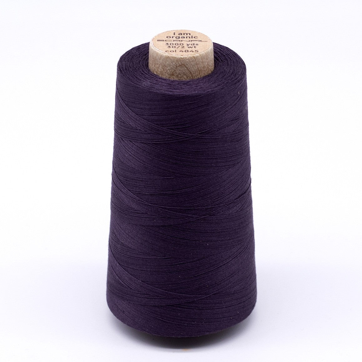 Scanfil Organic Cotton Thread 30wt Solid 3,000yd Plum Perfect