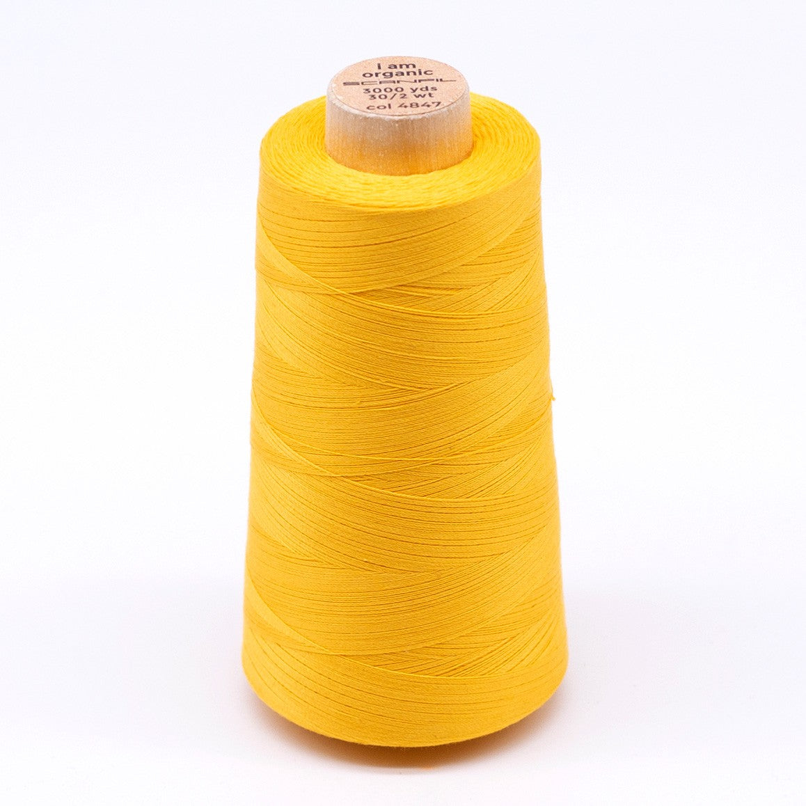 Scanfil Organic Cotton Thread 30wt Solid 3,000yd Banana