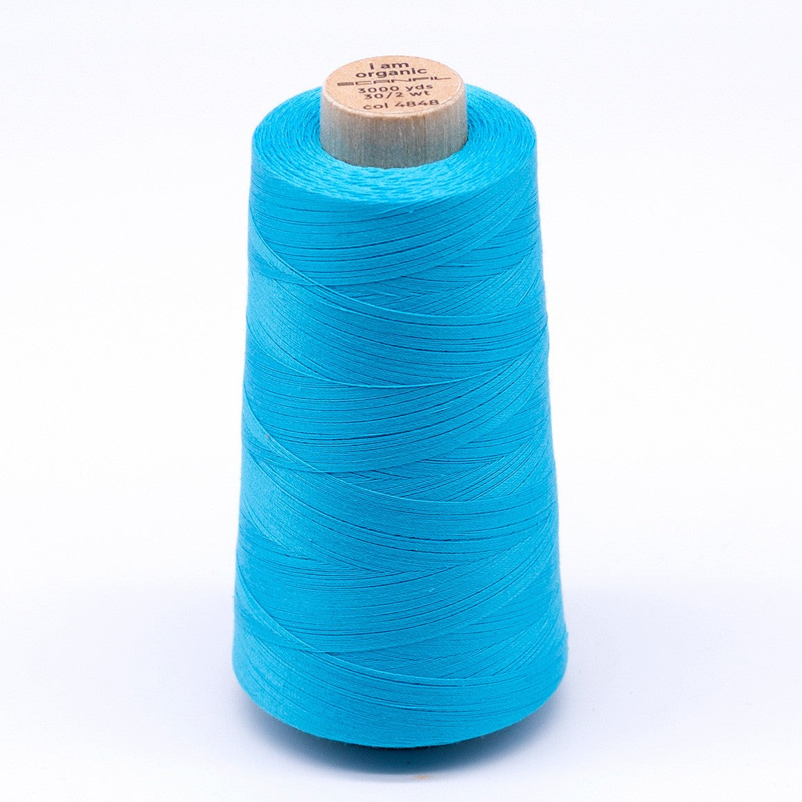 Scanfil Organic Cotton Thread 30wt Solid 3,000yd Blue Atoll