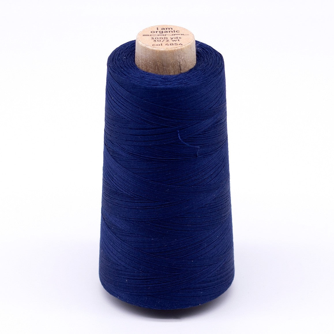 Scanfil Organic Cotton Thread 30wt Solid 3,000yd Bellwether Blue