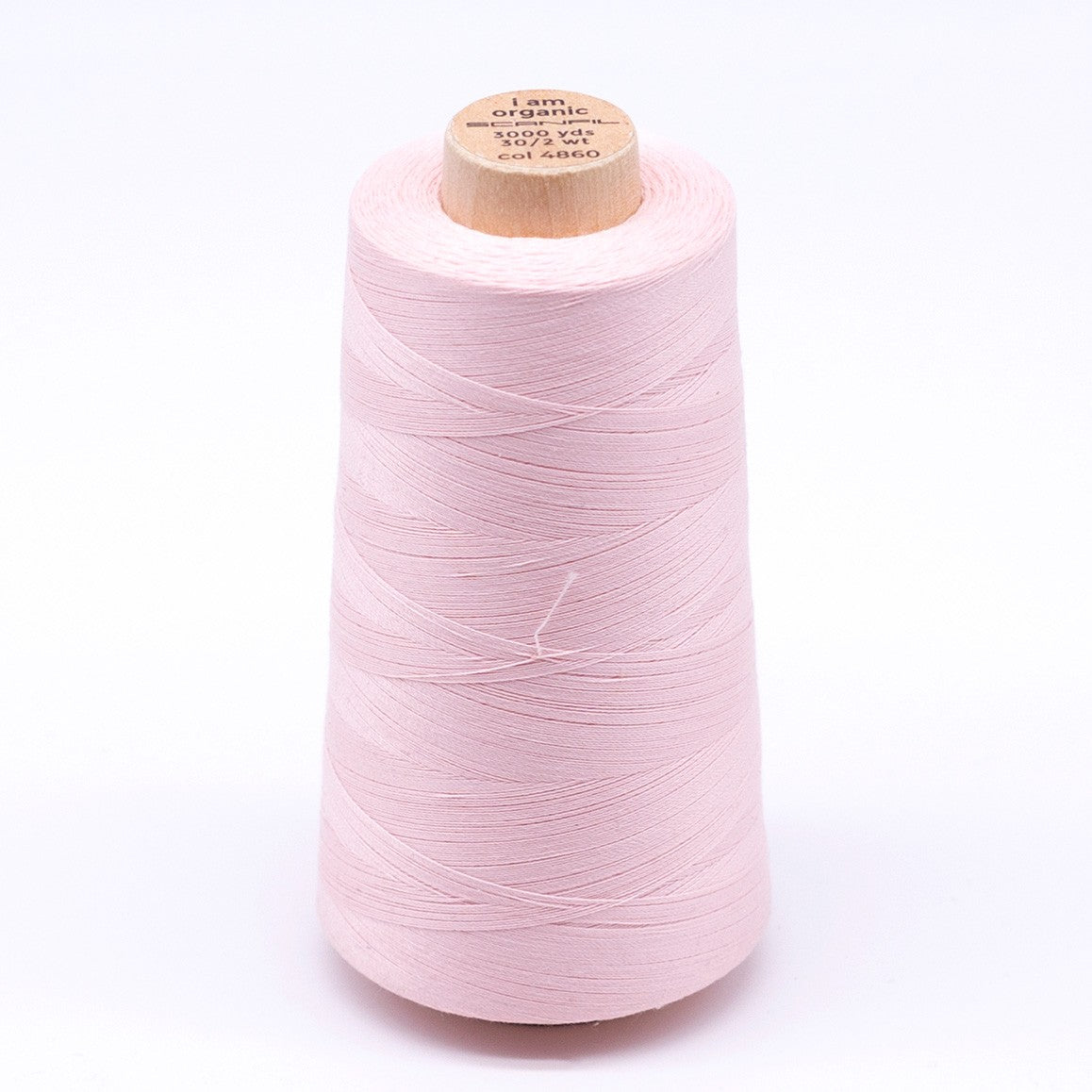 Scanfil Organic Cotton Thread 30wt Solid 3,000yd Crystal Pink