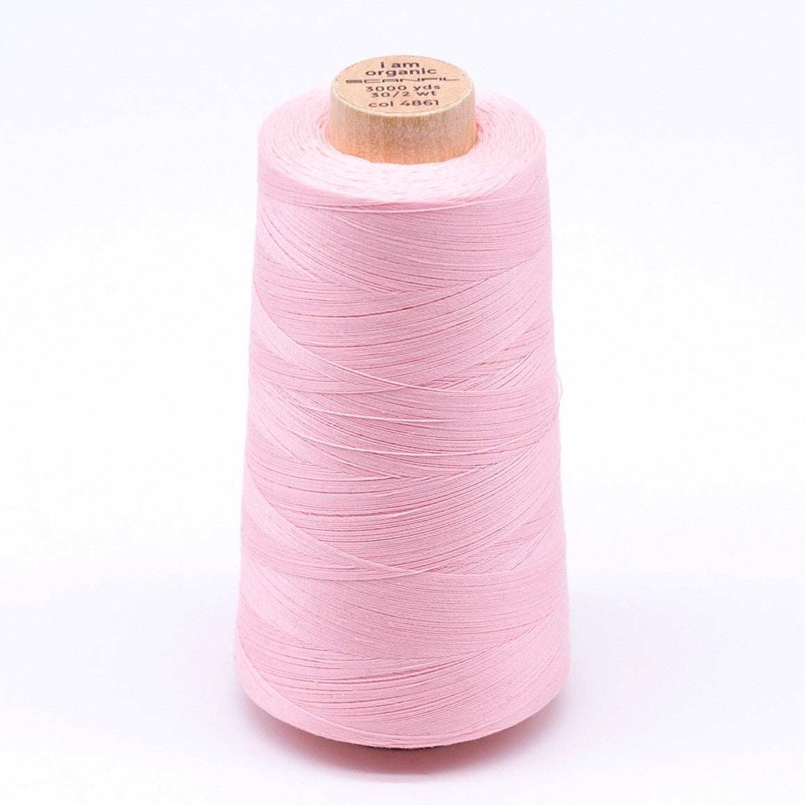 Scanfil Organic Cotton Thread 30wt Solid 3,000yd Cristal Rose