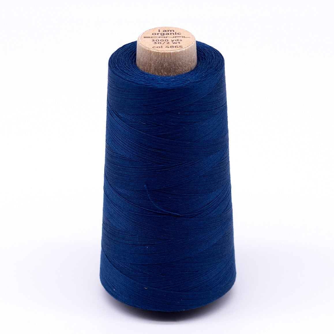 Scanfil Organic Cotton Thread 30wt Solid 3,000yd Sailor Blue