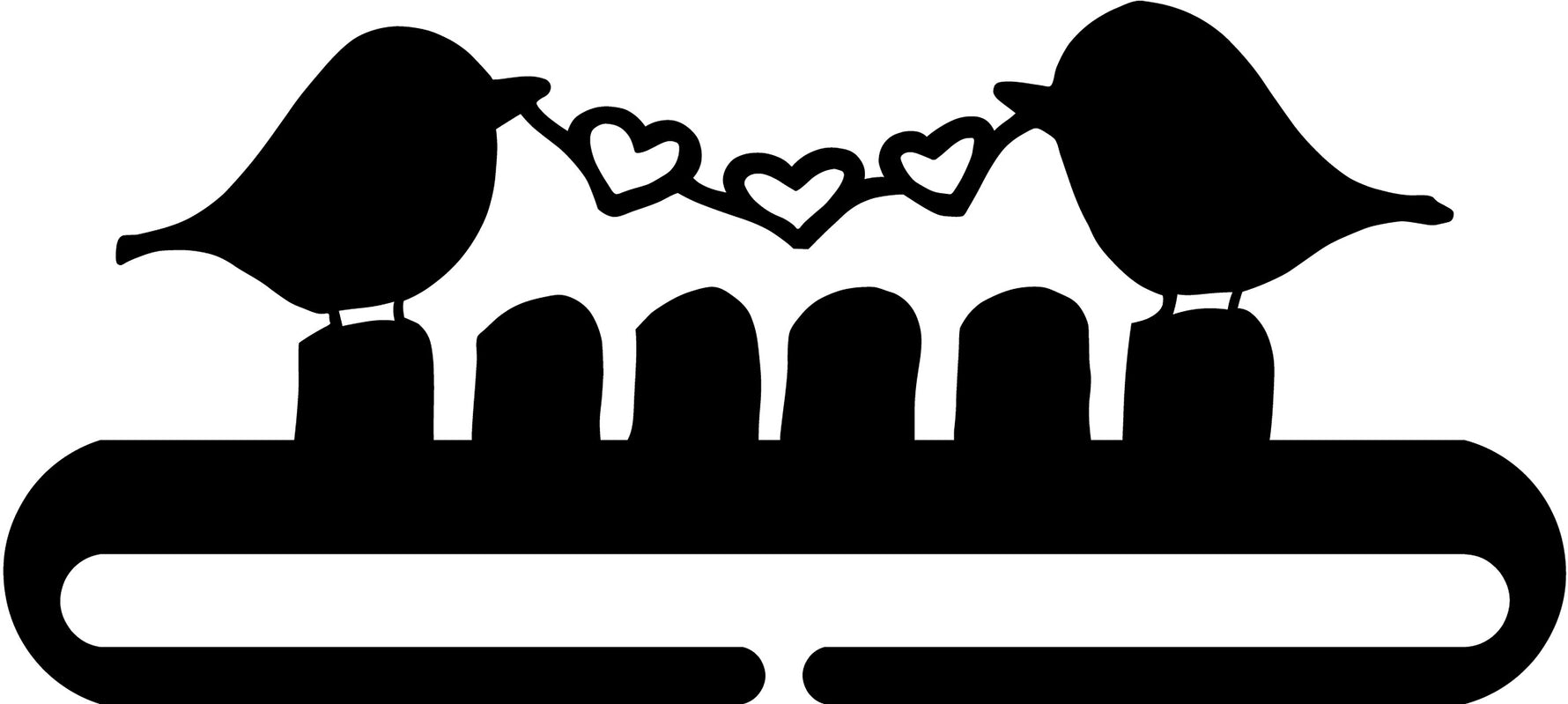 6in Love Bird Split Bottom Holder