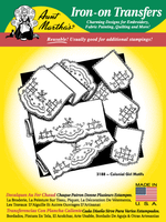 Aunt Martha's #3188 Colonial Girl Motifs