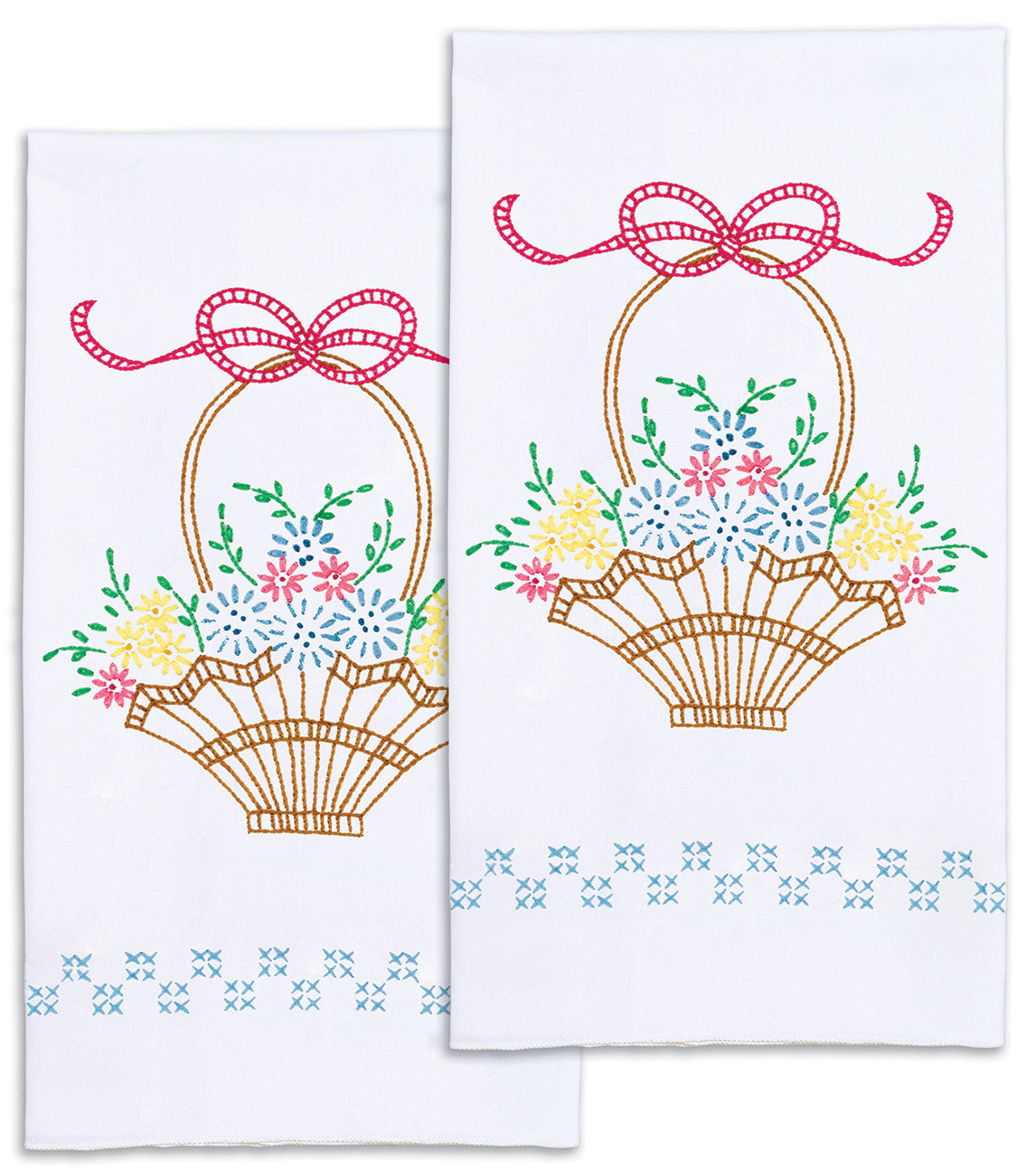 Basket Of Daisies Decorative Hand Towels
