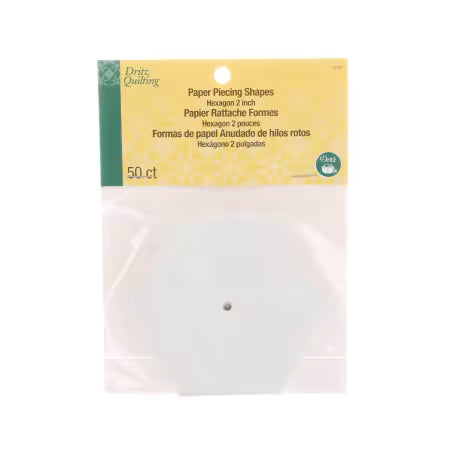 Paper Piecing Hexagon 2 Inch 50Ct