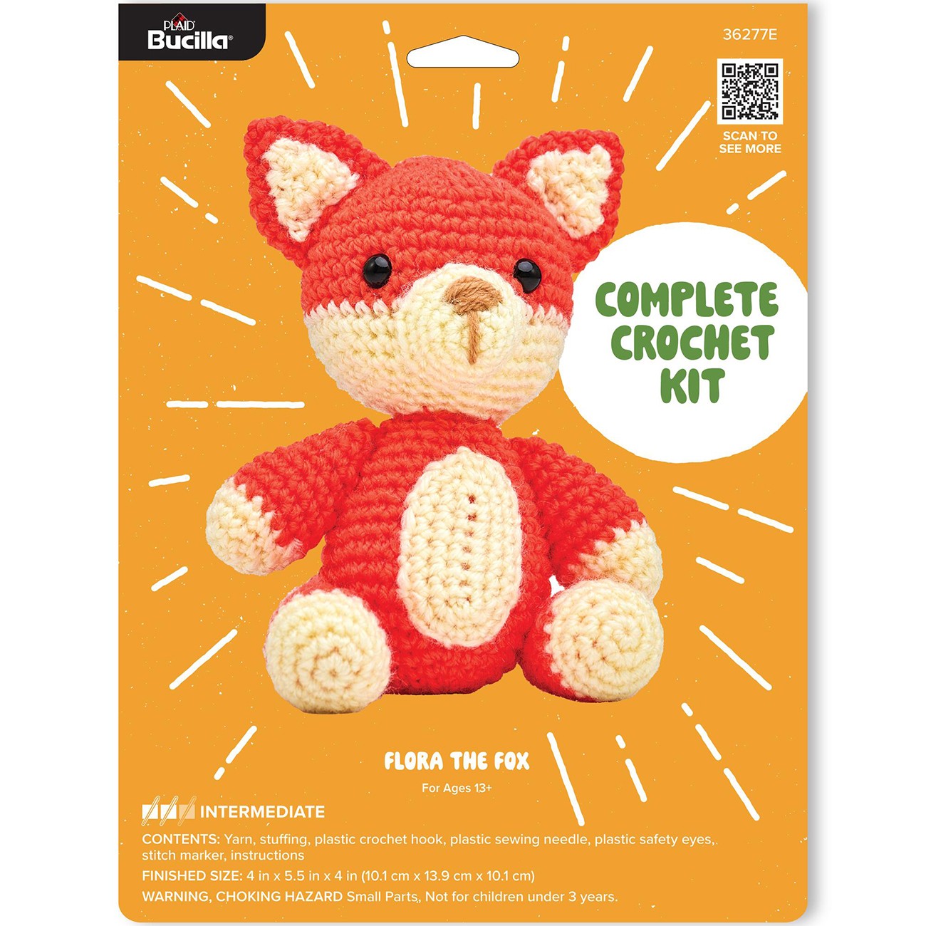 Bucilla Amigurumi Crochet Kit - Flora the Fox