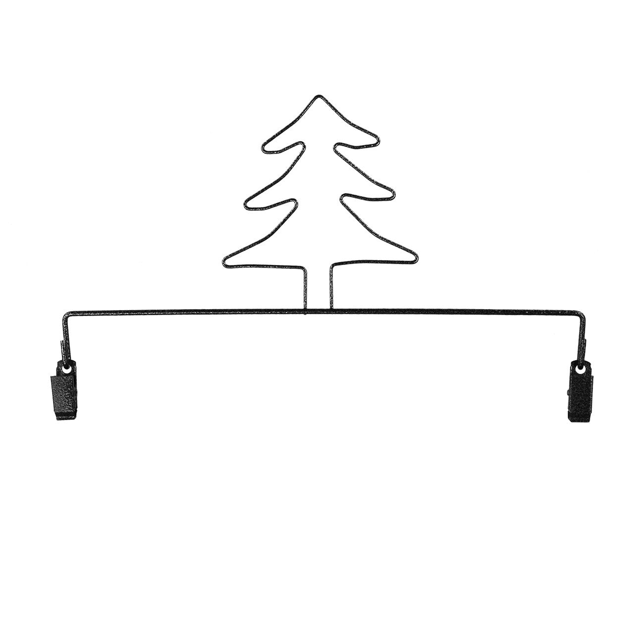 Tree With Clips Charcoal 8in