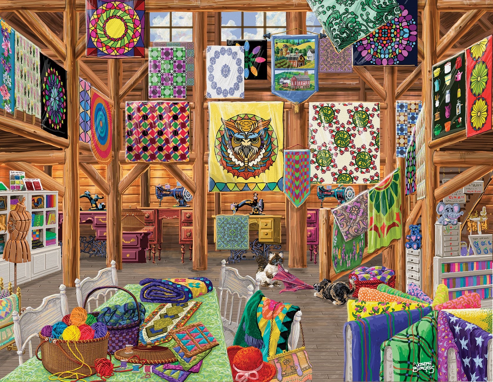 Quilted With Love 1000pc