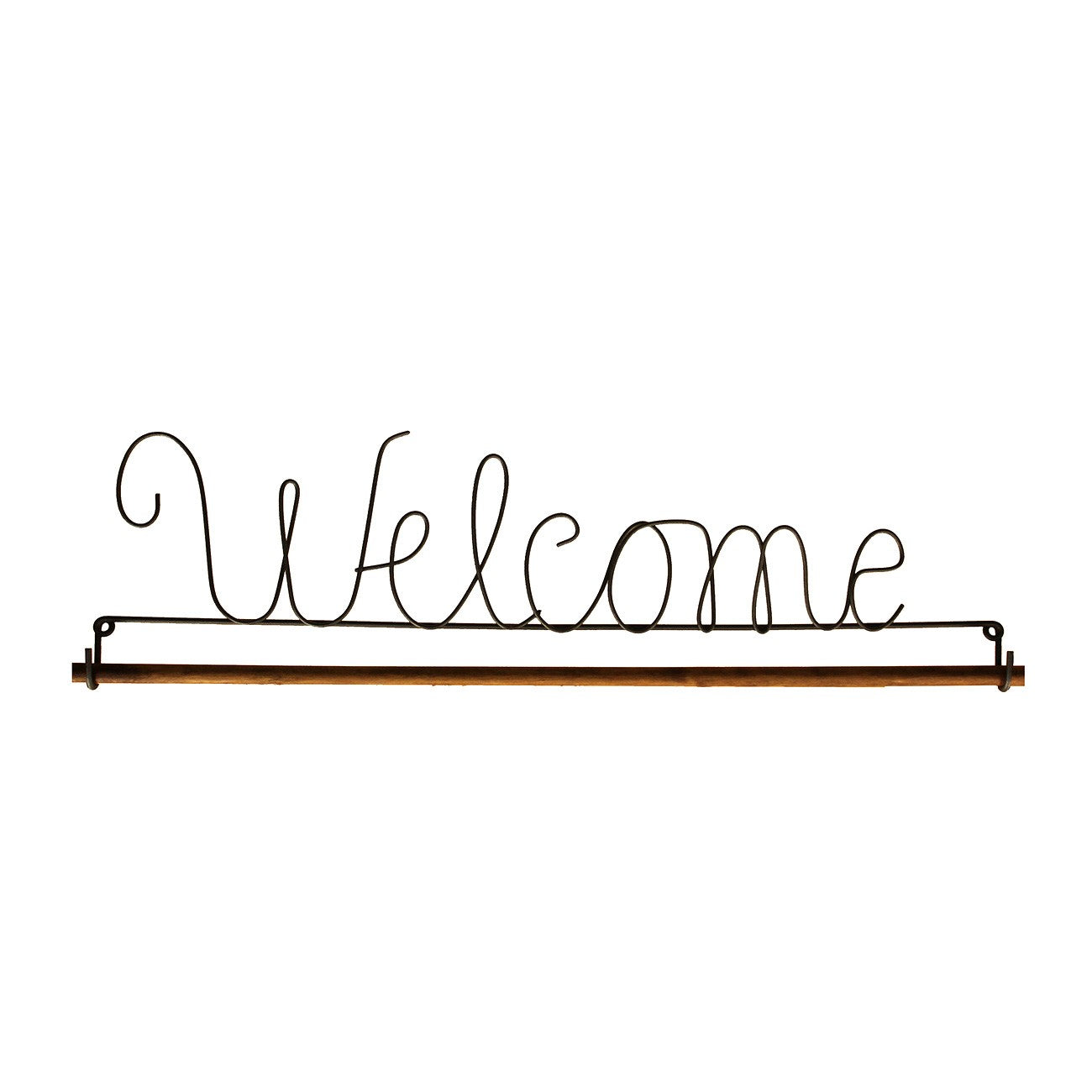 12in Welcome Fabric Holder