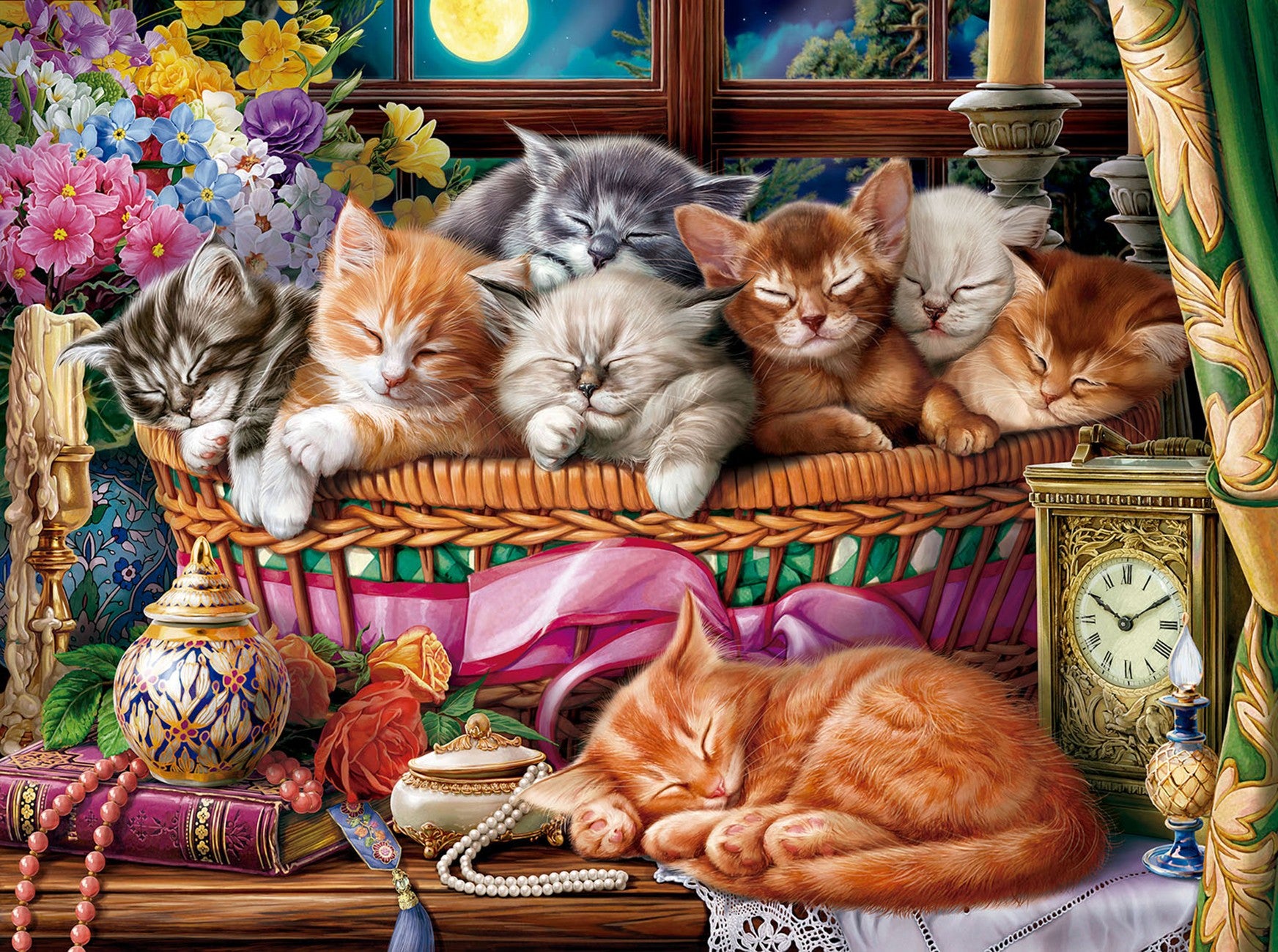 Night Kittens Puzzle 500pc