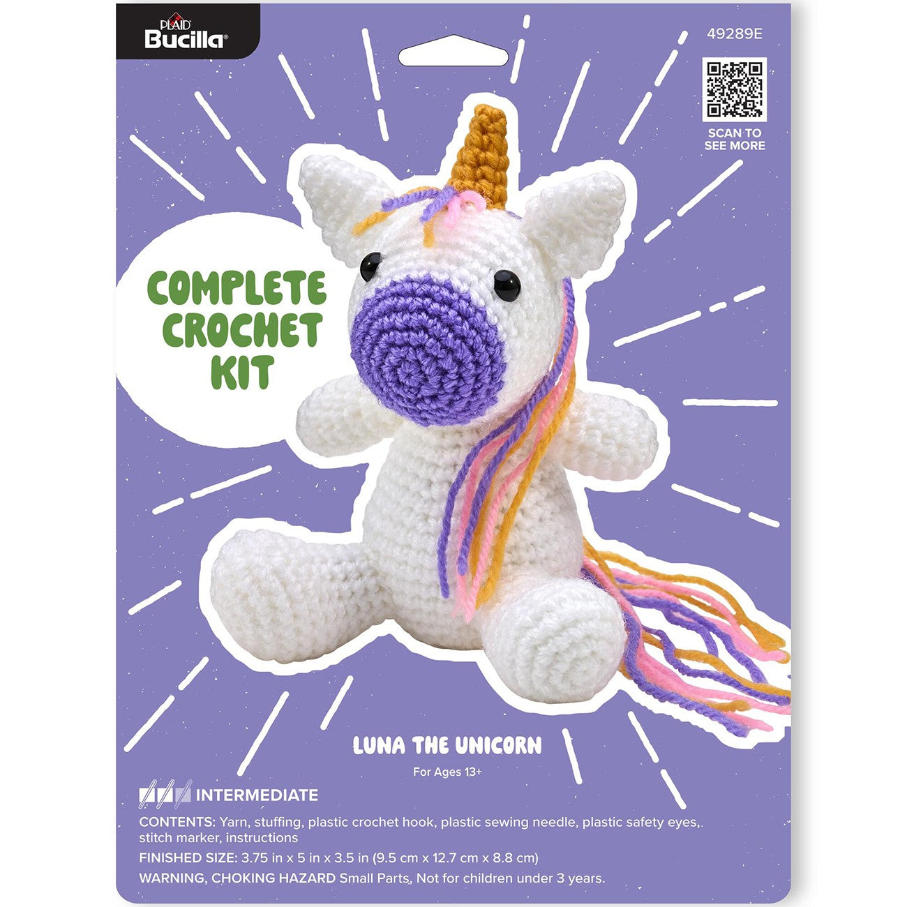 Bucilla Amigurumi Crochet Kit - Luna the Unicorn