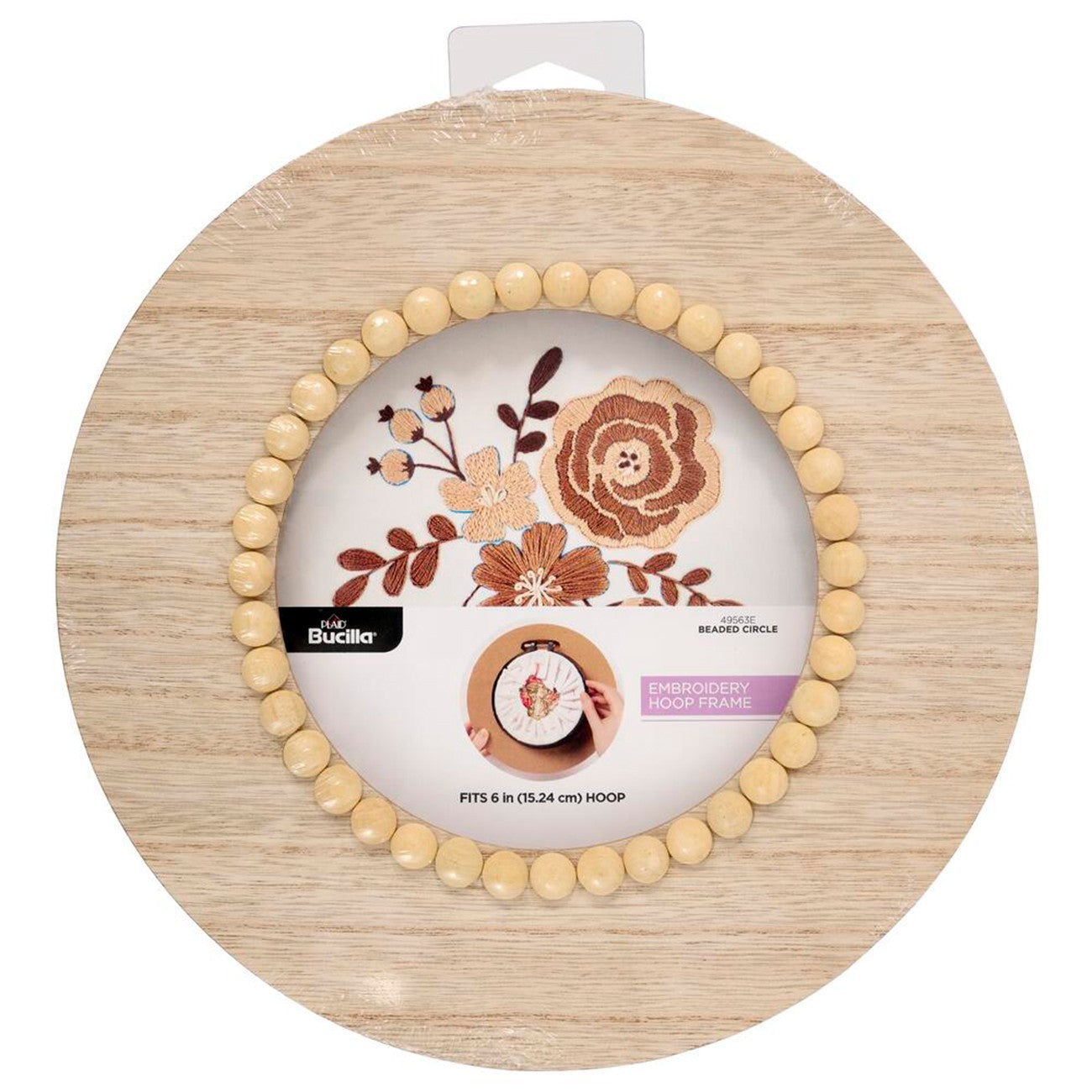 Bucilla Hoop Display 6in Beaded Circle