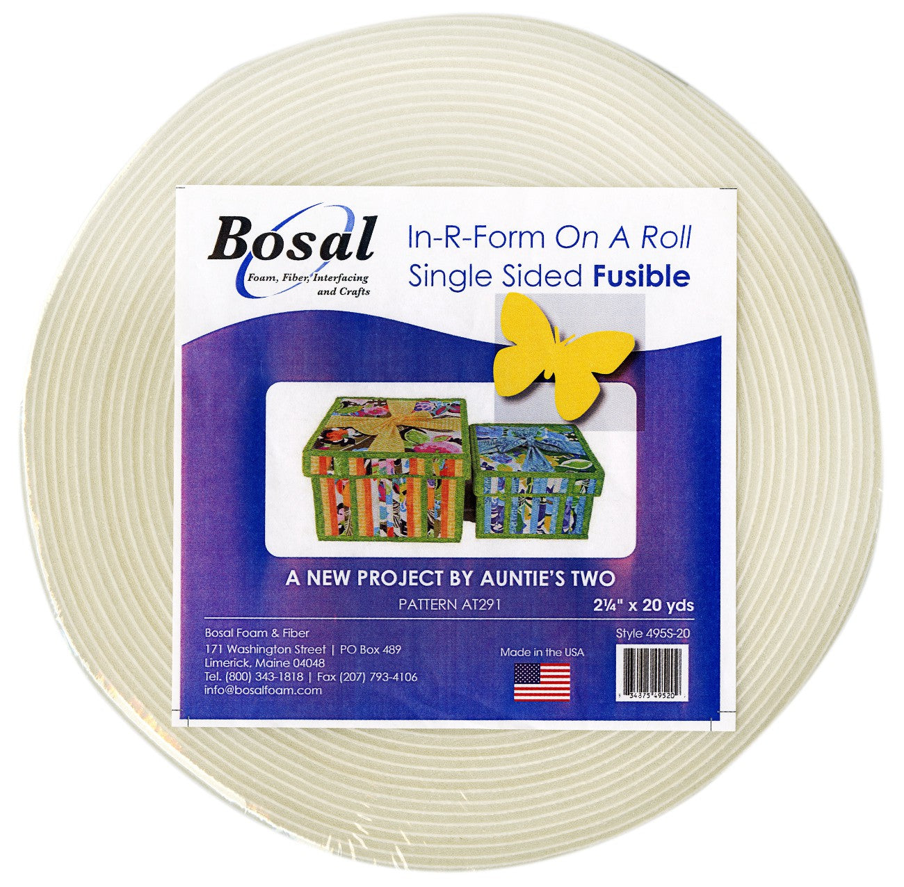 In-R-Form Single Sided Fusible Foam Stabilizer Off White 2-1/4in x 20yds