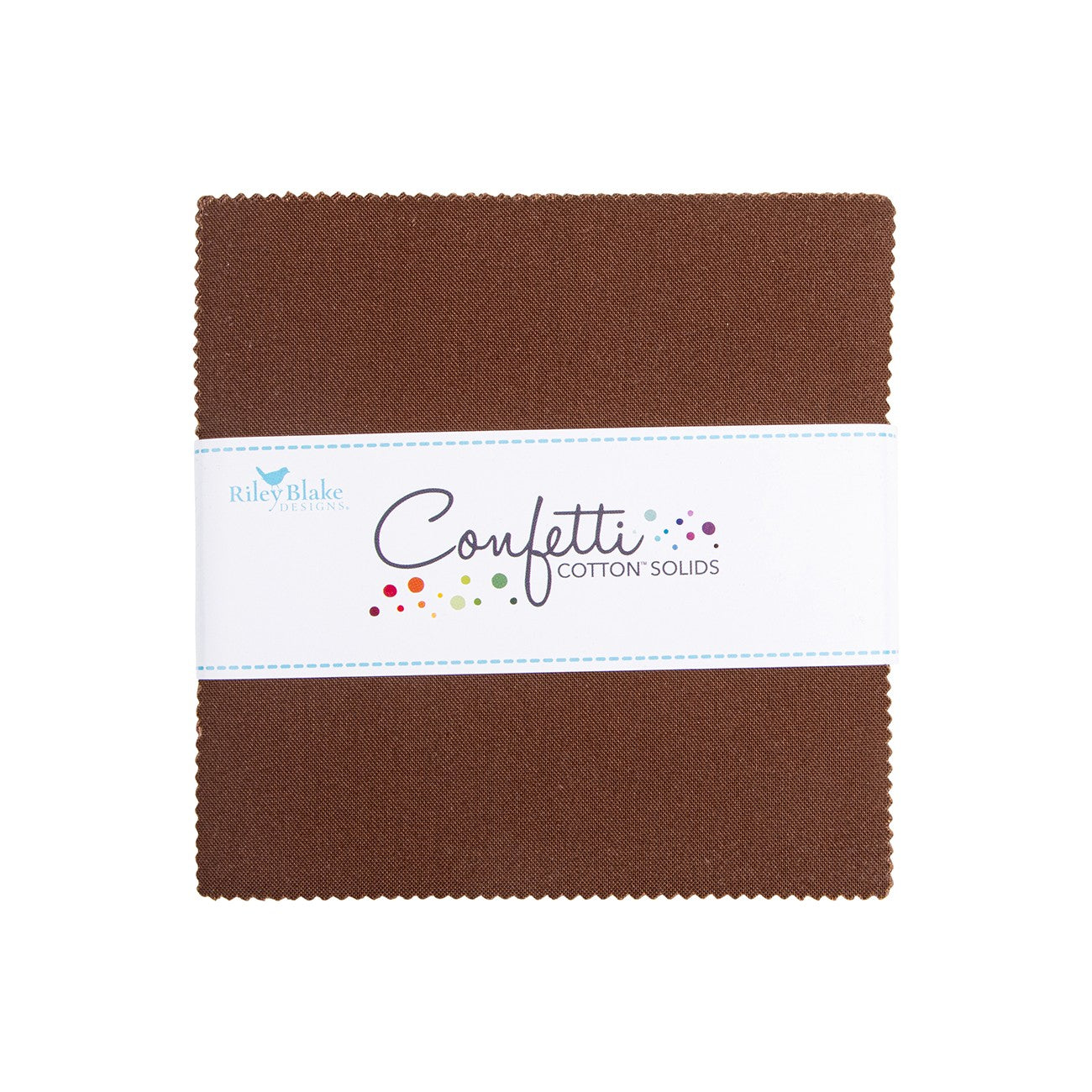 Confetti Cotton Brownie 5in Squares, 42pcs/bundle