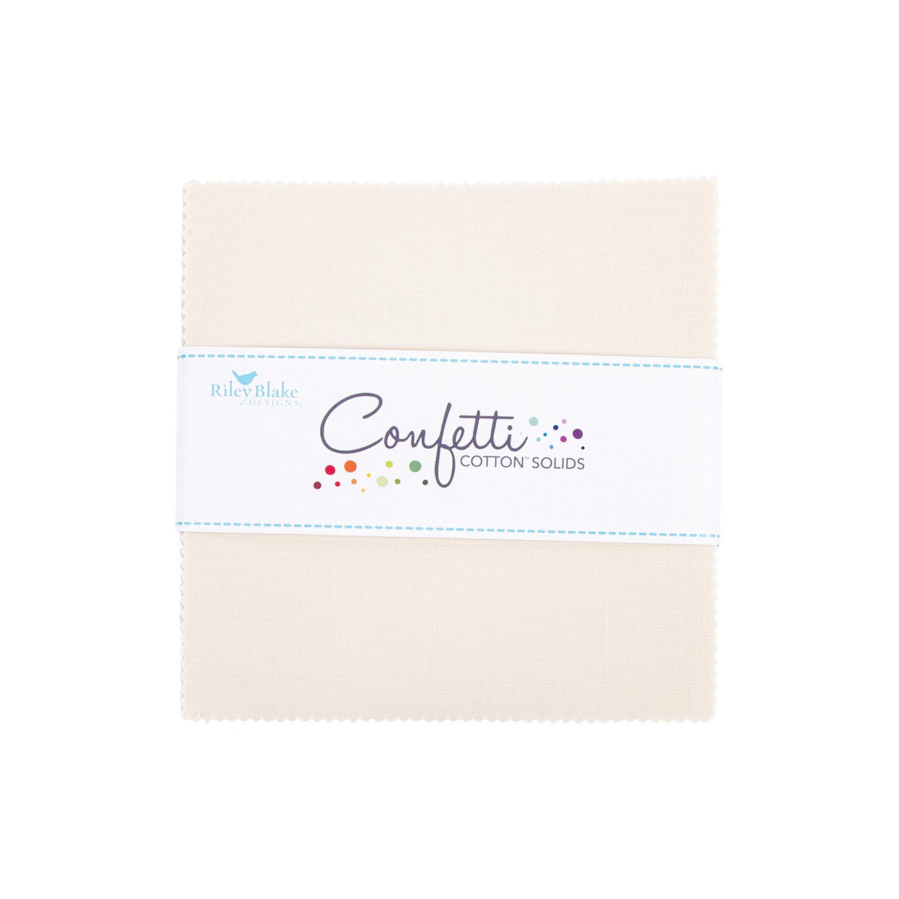 Confetti Cotton Ivory 5in Squares, 42pcs/bundle