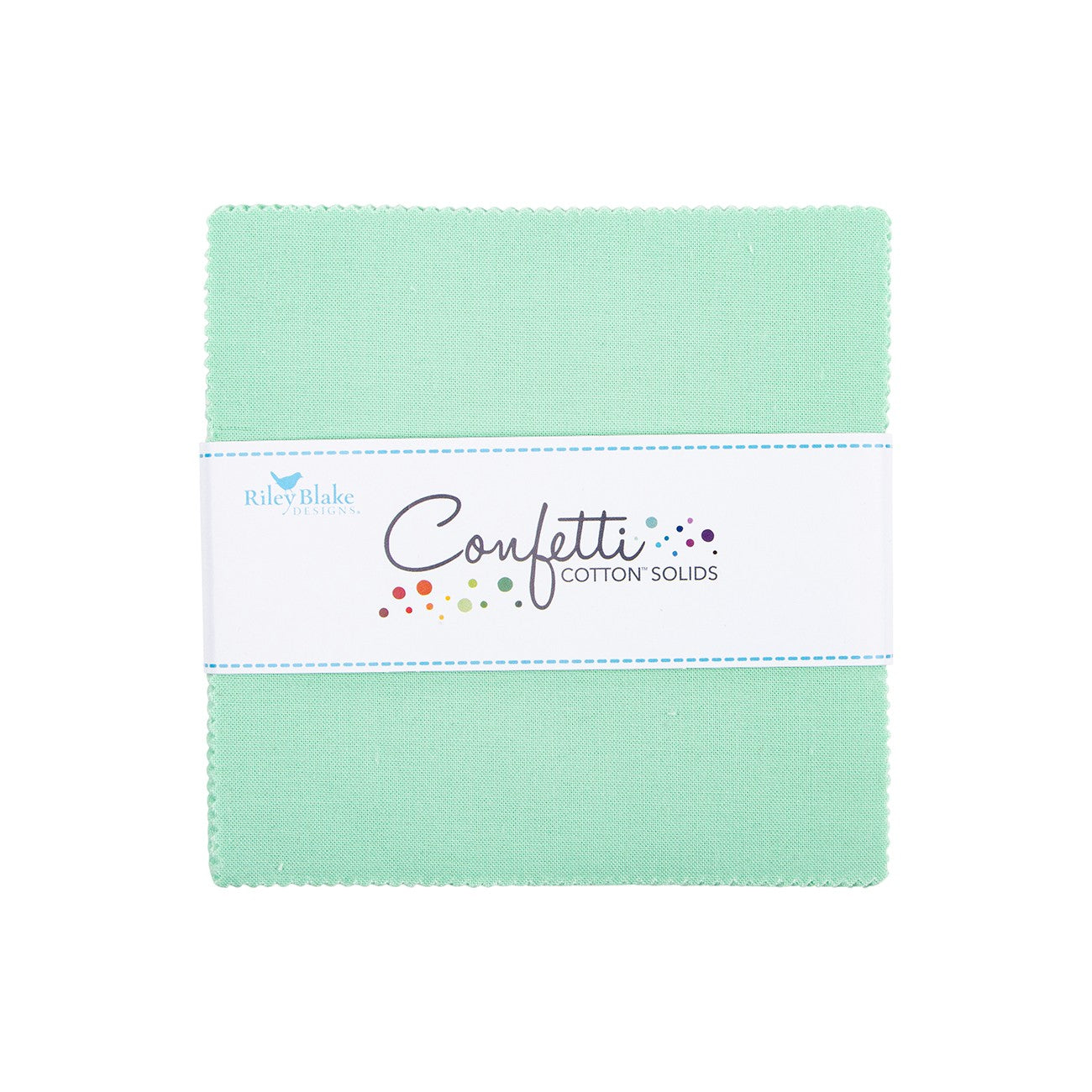 Confetti Cotton Sweet Mint 5in Squares, 42pcs/bundle