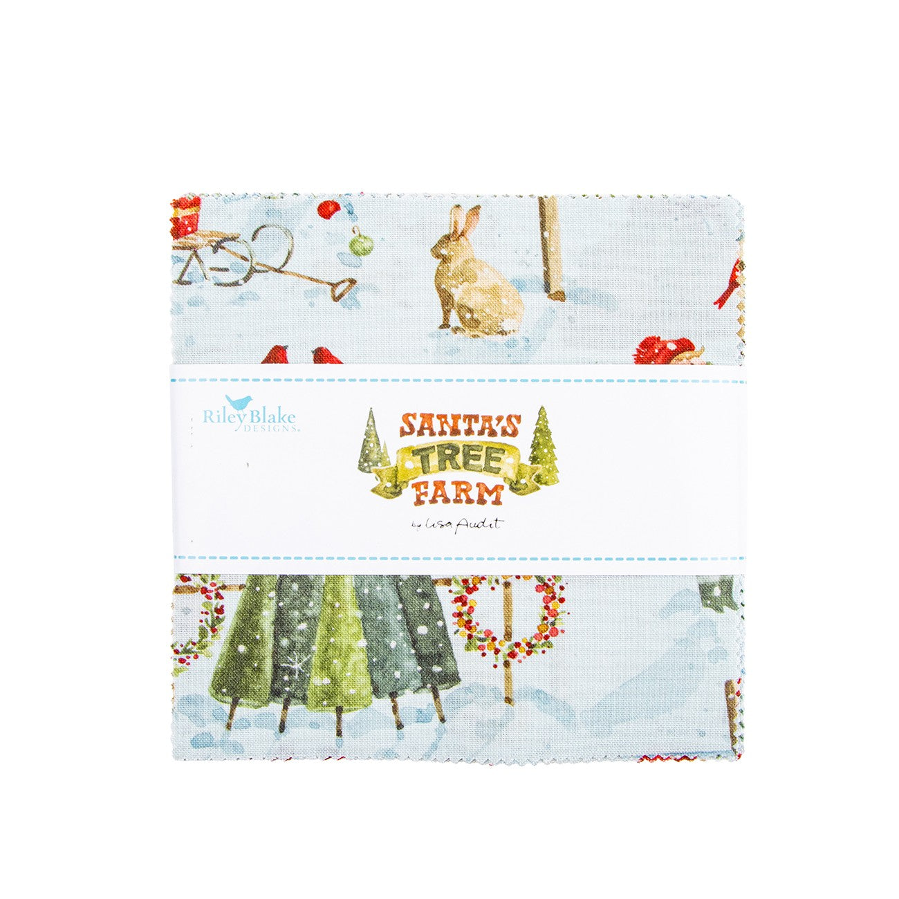 Santa's Tree Farm 5in Squares, 42pcs/bundle