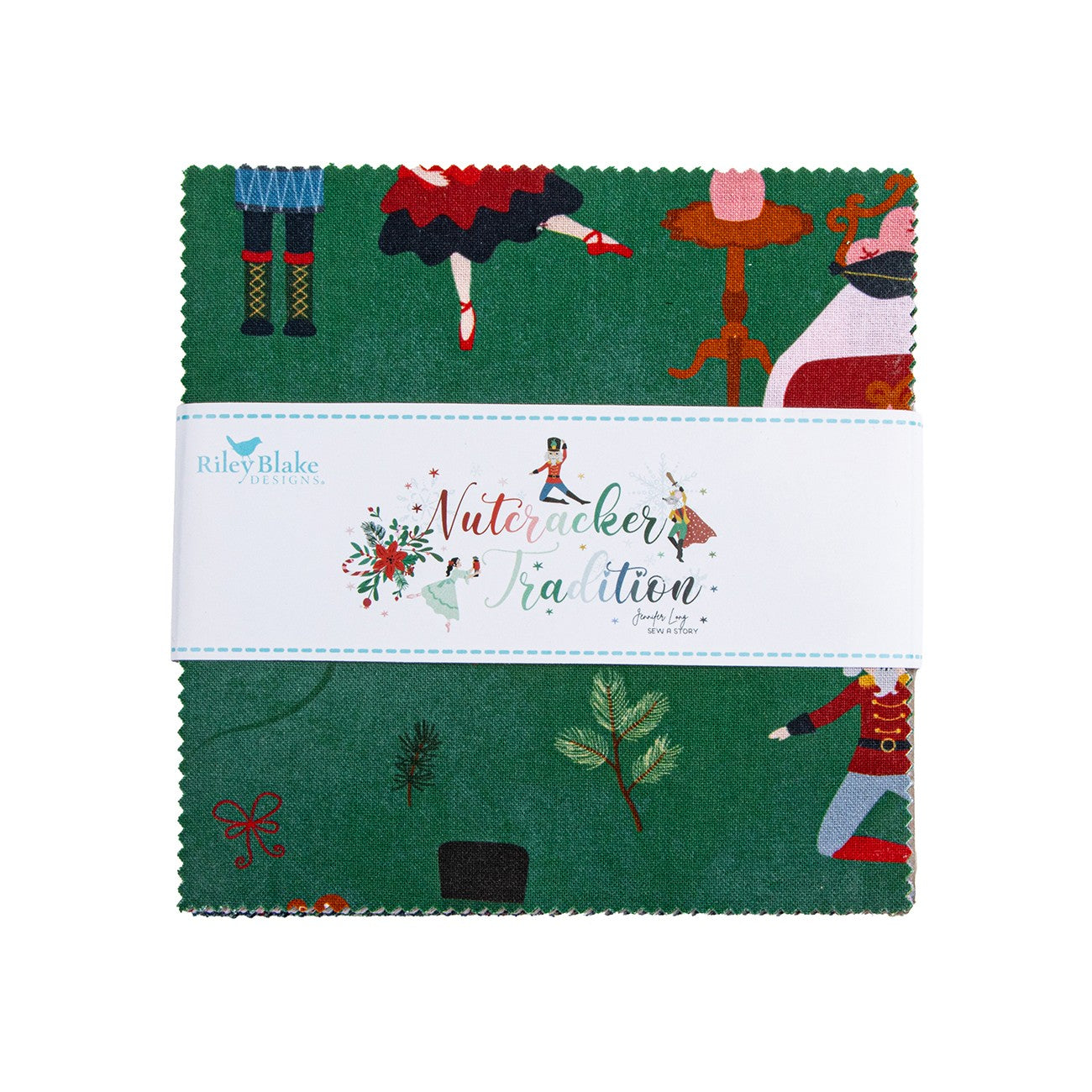 Nutcracker Tradition 5in Squares, 42pcs