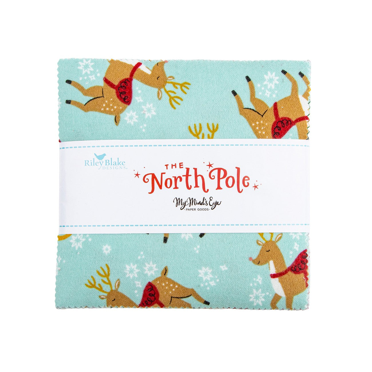 The North Pole Flannel 5in Squares, 42pcs