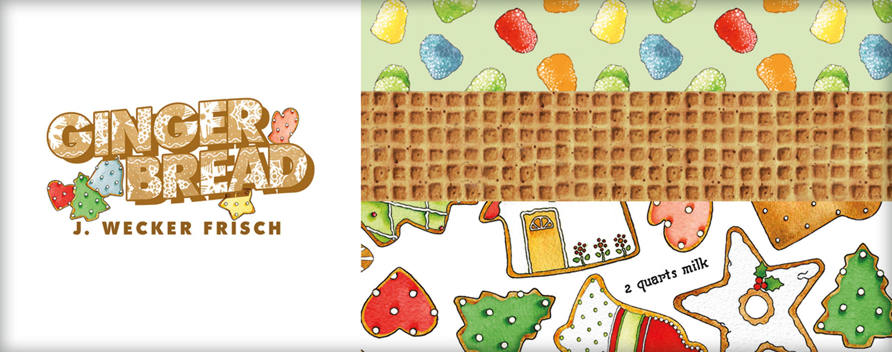 Gingerbread 5in Squares, 42pcs/bundle