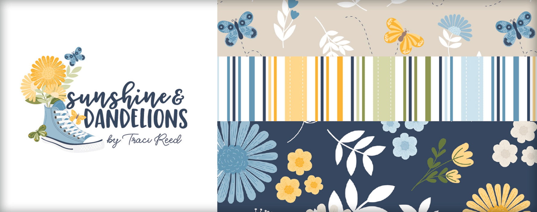 Sunshine & Dandelions 5in Squares, 42pcs/bundle