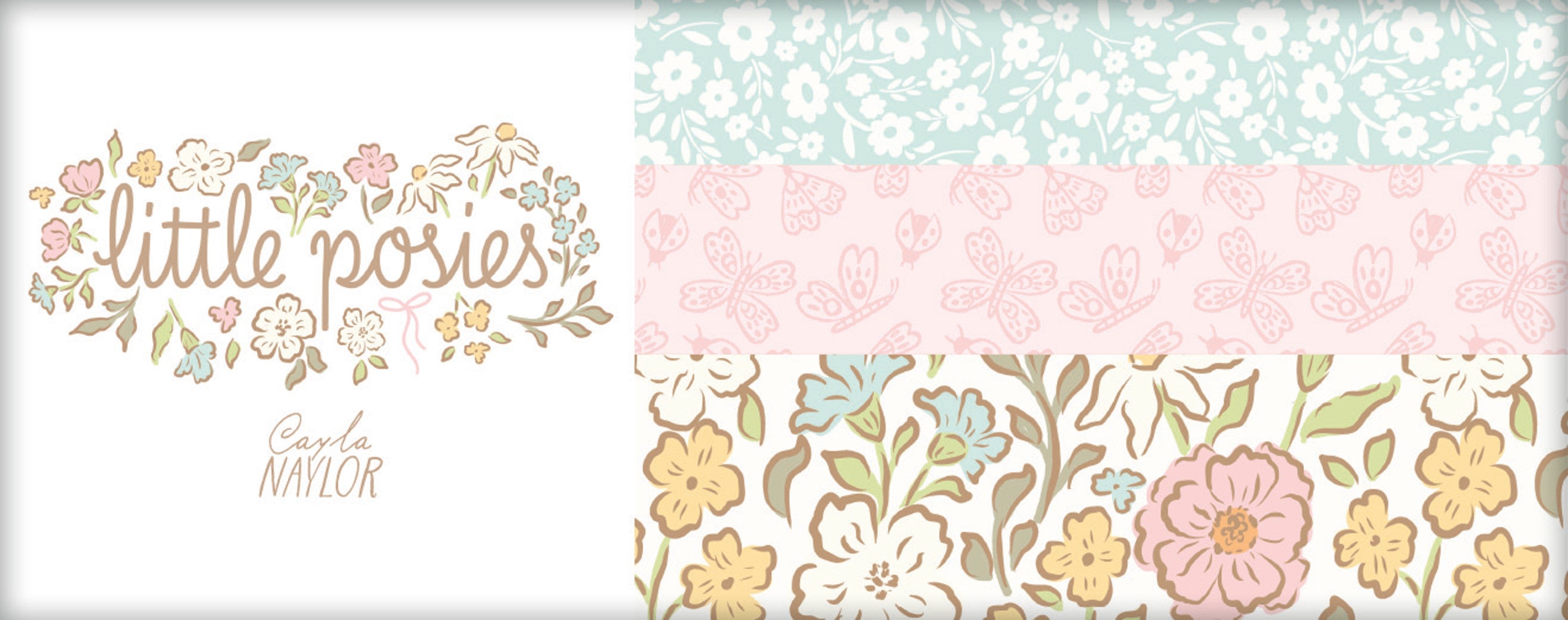 Little Posies 5in Squares, 42pcs