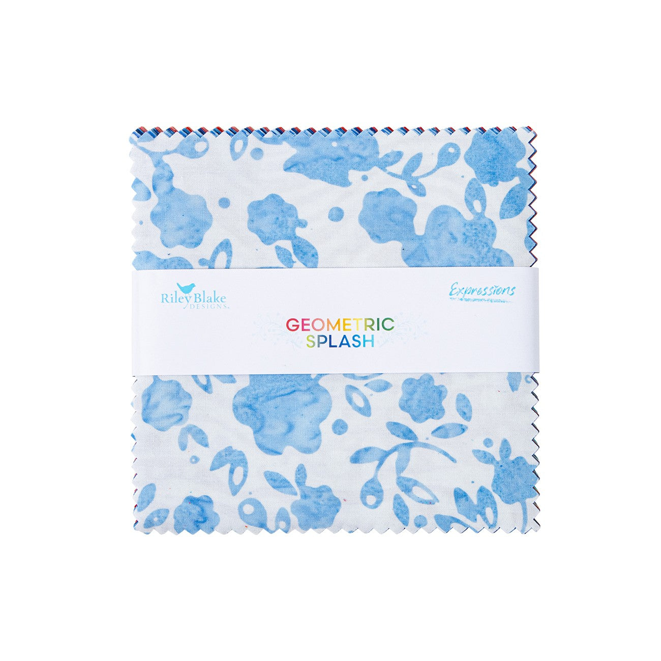 Batiks Geometric Splash 5in Squares, 42pcs/bundle