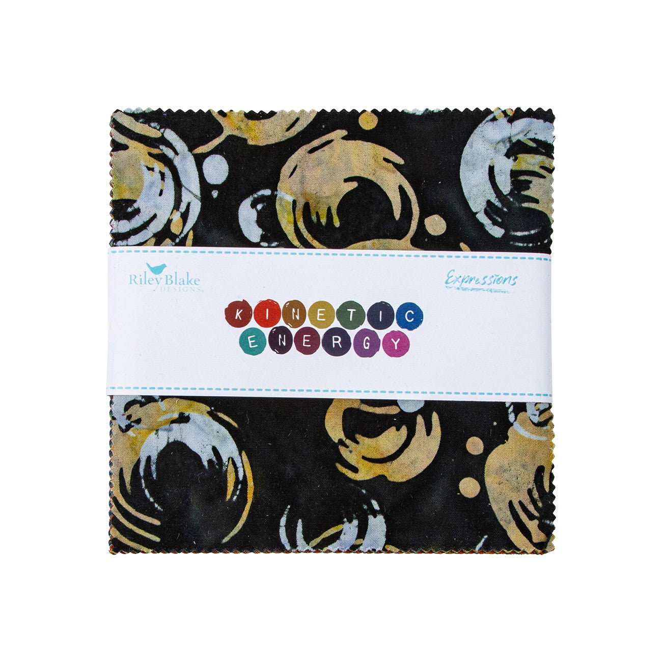 Batiks Kinetic Energy 5in Squares, 42pcs