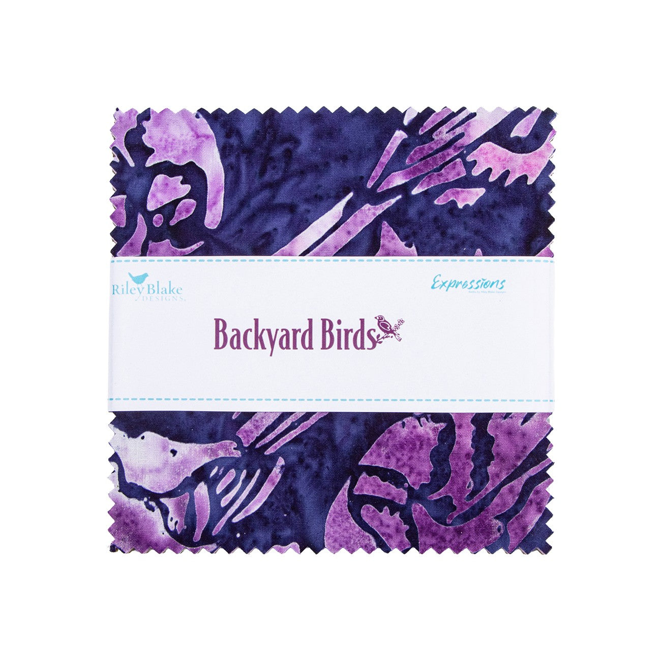 Batiks Backyard Birds 5 Inch Stacker, 42pcs