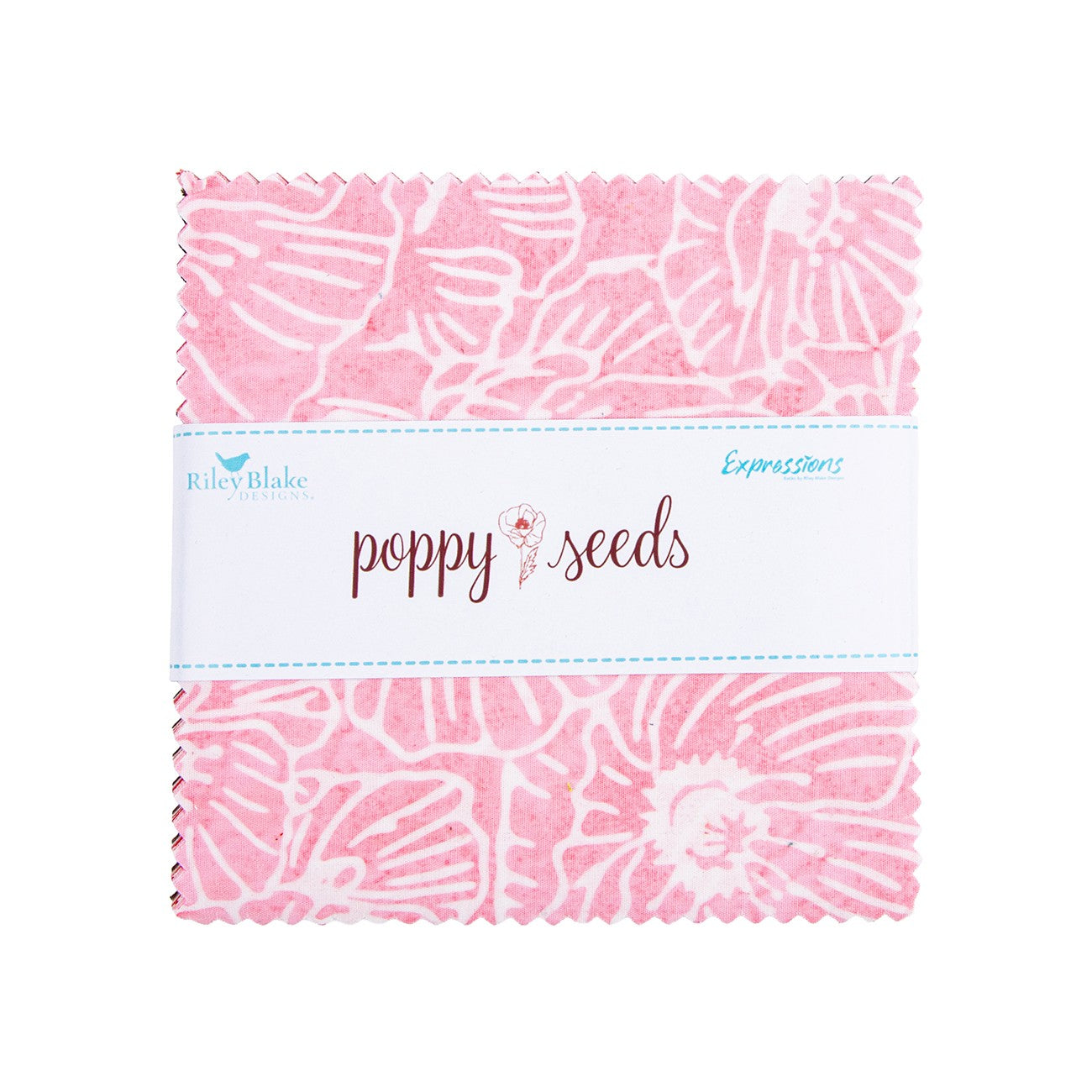 Batiks Poppy Seeds 5 Inch Stacker, 42pcs